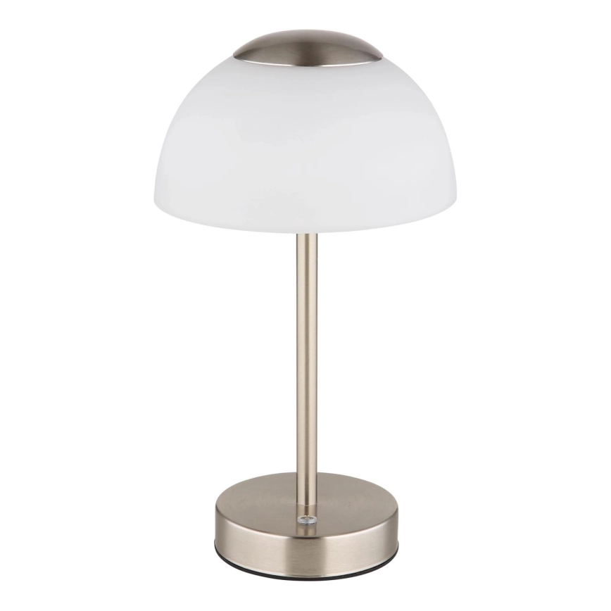 GLOBO  LED DIMBARE OPLAADBARE TAFELLAMP LED/2,5W/5V 1800MAH 2700K/4000K/6500K MAT CHROOM