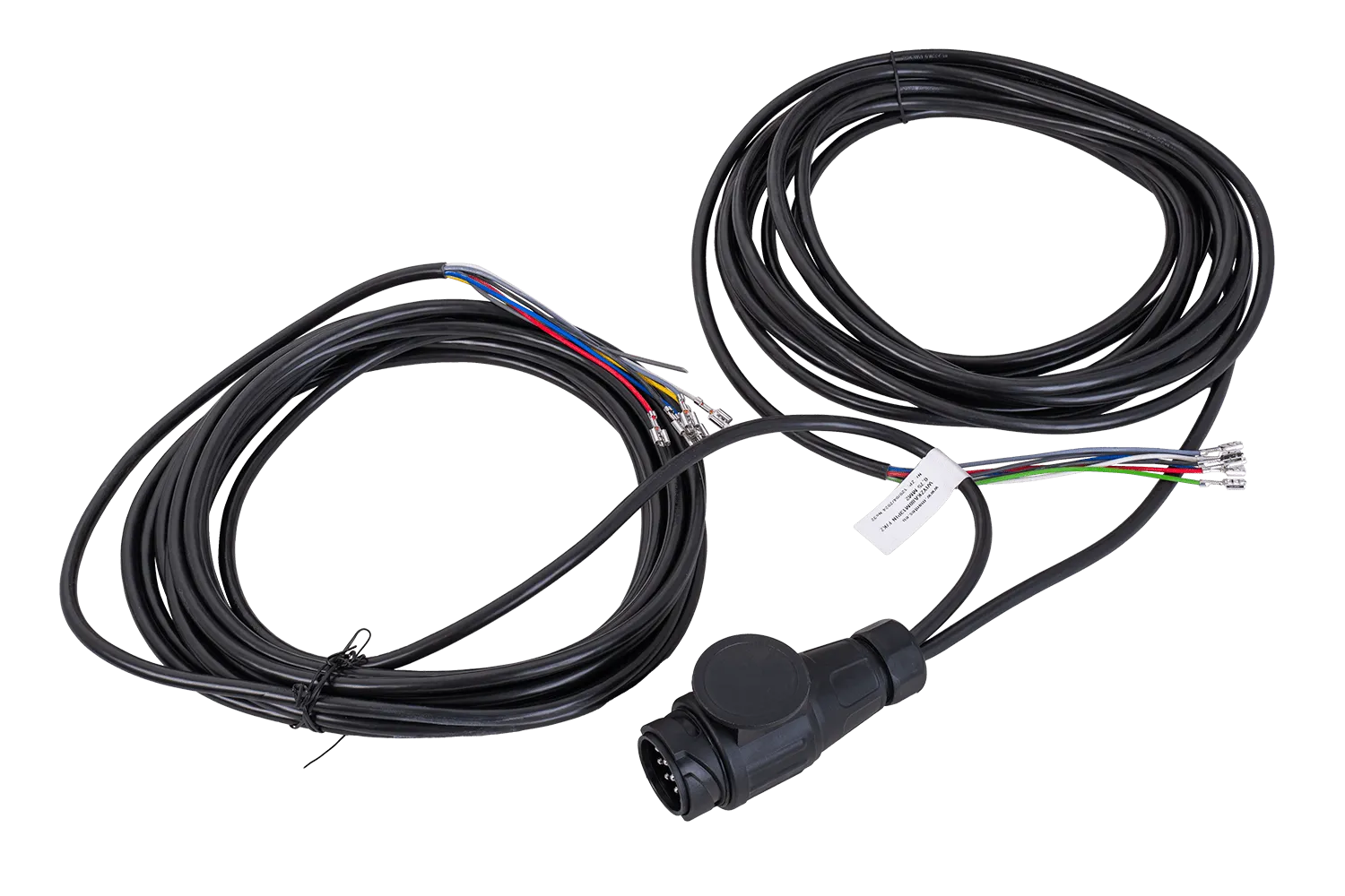 MANTES elektrische installatie aanhangwagen sleepwagen kabelboom 8 m 13 PIN stekker 6.3 connectoren