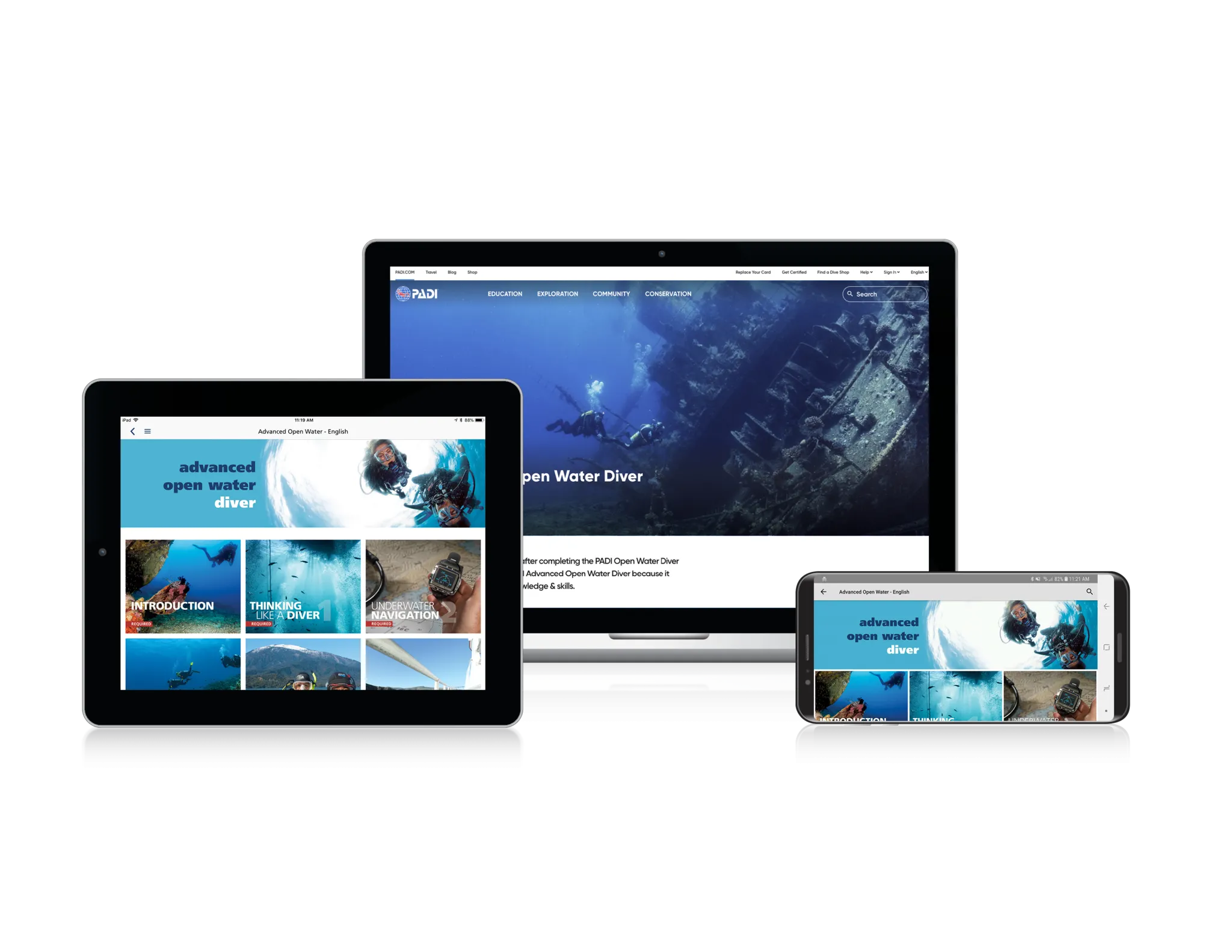 PADI Advanced Open Water elearning