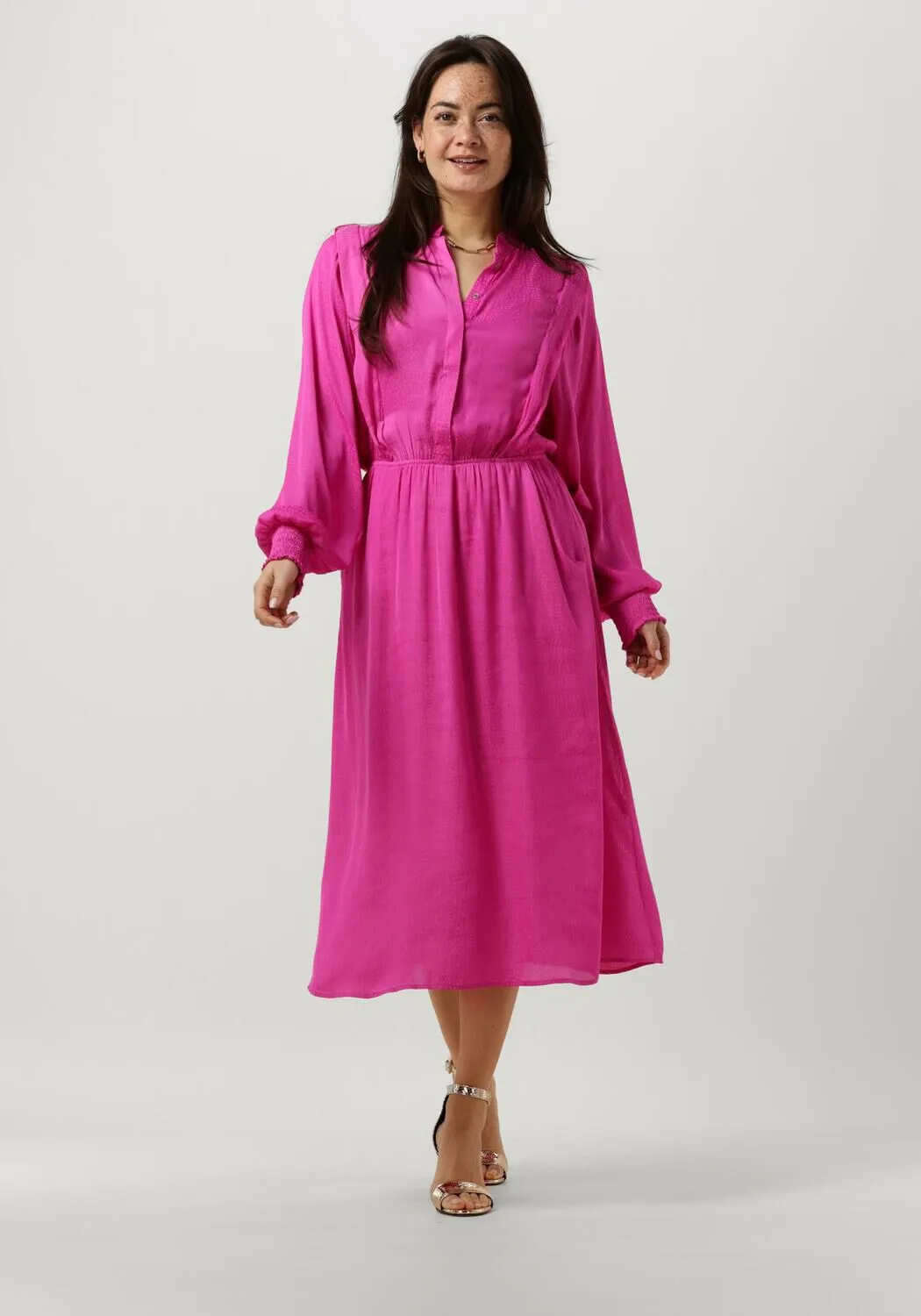 roze co'couture midi jurk cassie dress