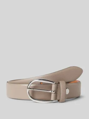 Vanzetti Leren riem met doornsluiting in taupe